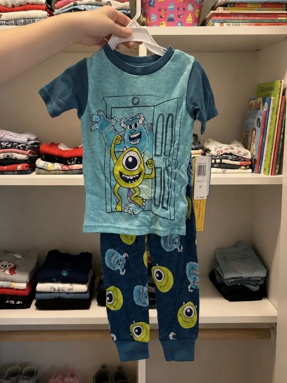 Disney Pixar Monsters Inc Mike Sulley 3T 2-Piece Pajama Set NWT